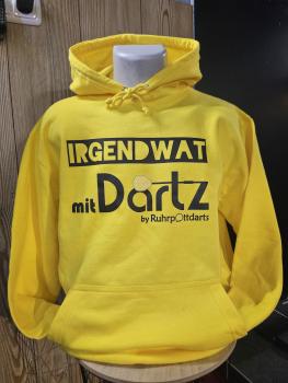 Hoodie Irgendwat mit Dartz Gelb